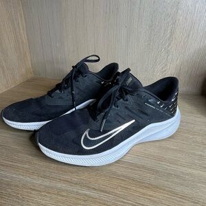 Nike Black and Gold Shoes